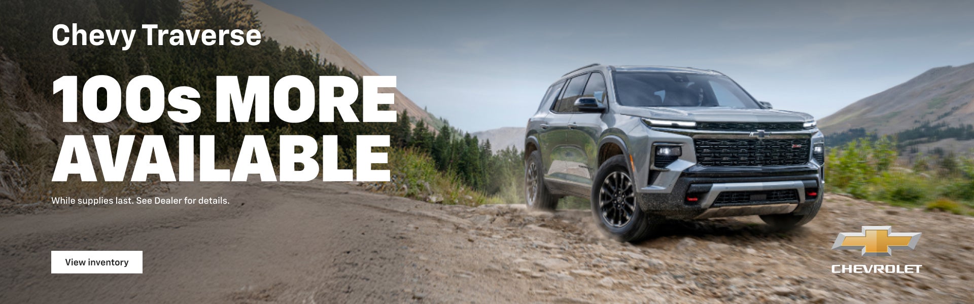 Chevy Traverse 100s More Available